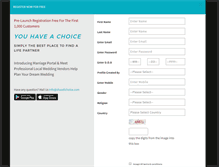 Tablet Screenshot of nriwedding.com